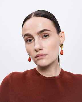 House of Fou Lake Coral Earrings LAKEDROP
