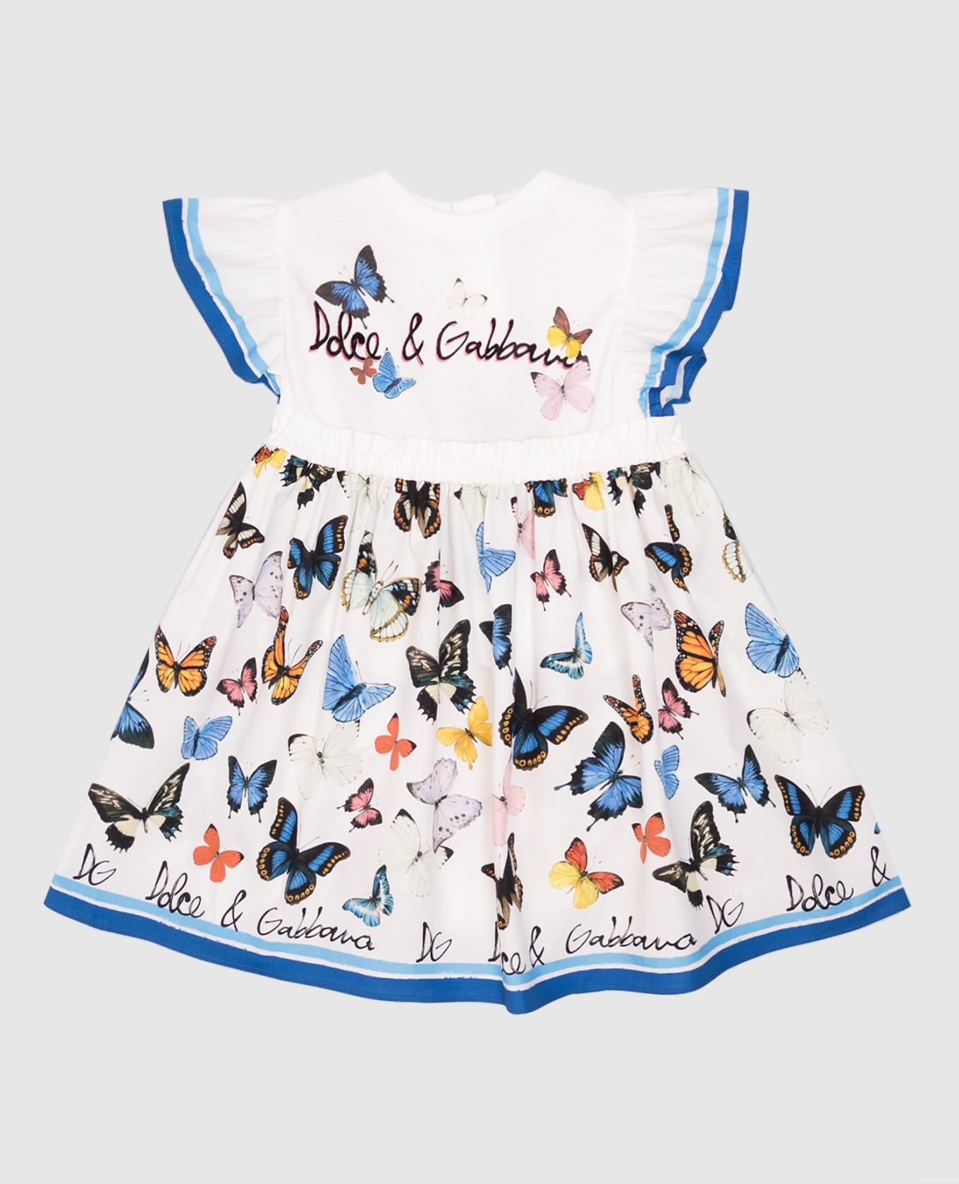 

Children's white dress with printed panties Dolce&Gabbana