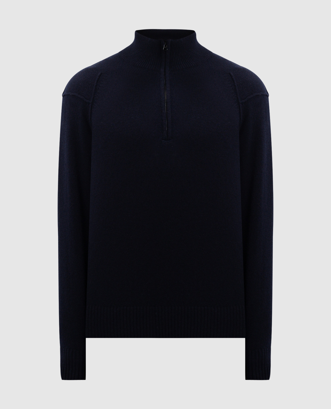 

Blue wool sweater with logo C.P. Company