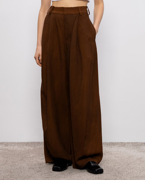 UMA WANG Brown Paw Pants UW3046