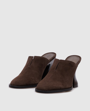 Bottega Veneta Brown suede Cha-Cha mules 787036V3QE1