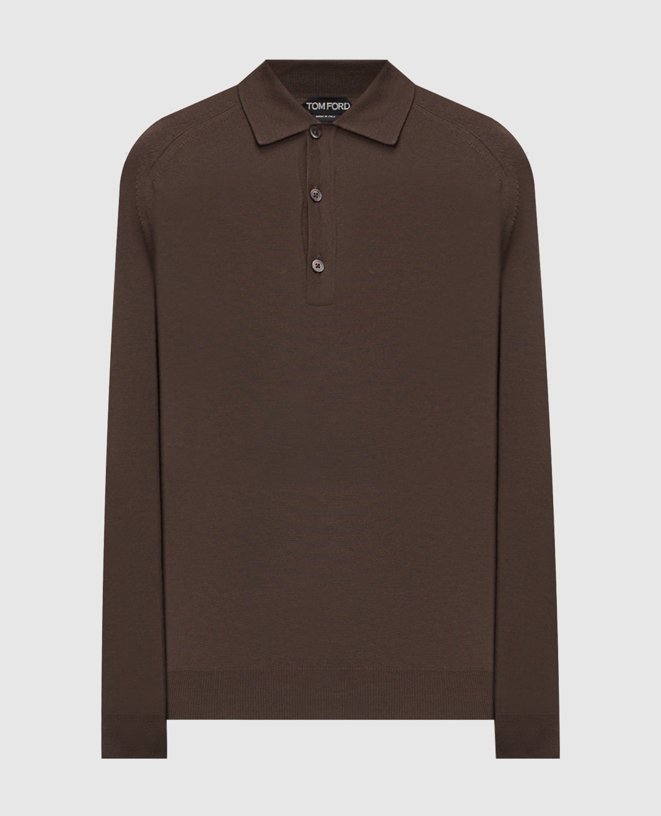 

Brown wool polo shirt Tom Ford