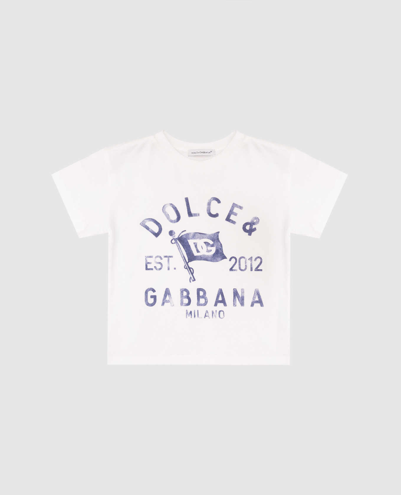 

Children's white T-shirt with DG logo print Dolce&Gabbana