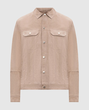 Brunello Cucinelli Beige suede jacket MPCFN2042