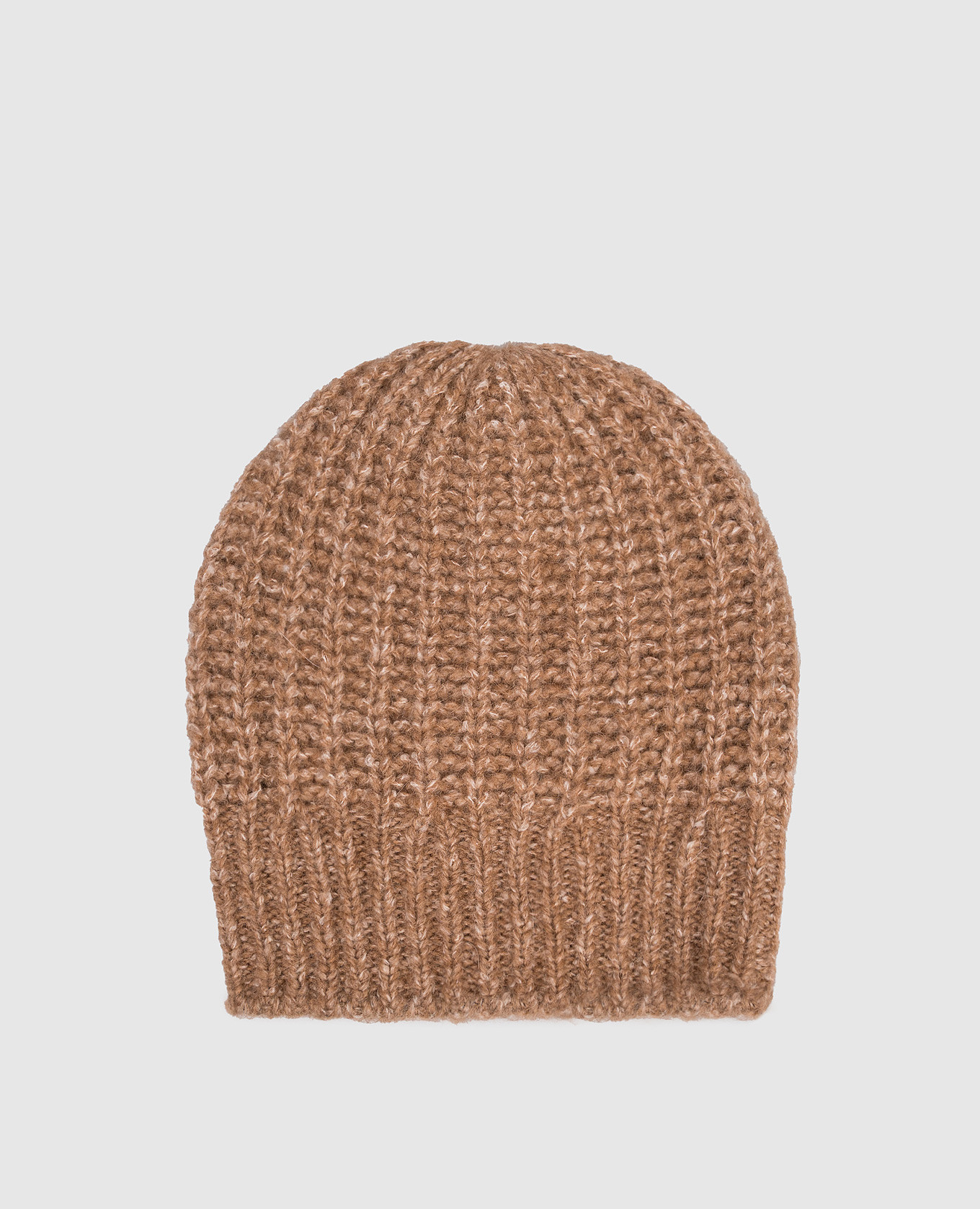 Brown alpaca wool hat Peserico