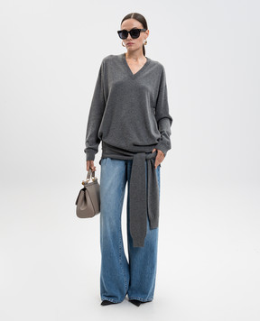 Dolce&Gabbana Gray cashmere pullover FXY21ZJBW0Q