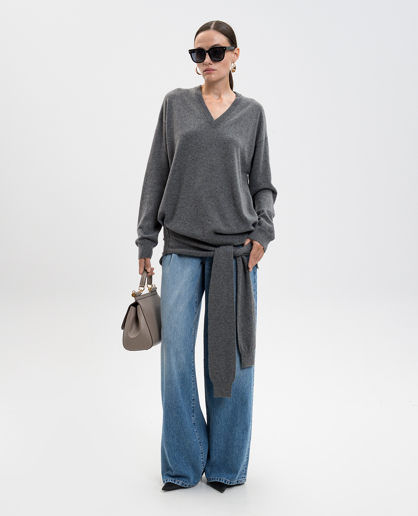 Gray cashmere pullover Dolce&Gabbana 2