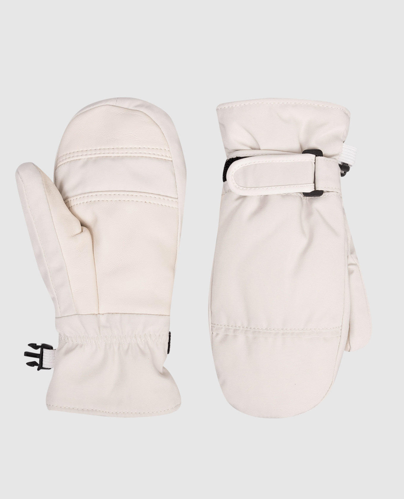 Children&#39;s beige combination gloves Yves Salomon Enfant