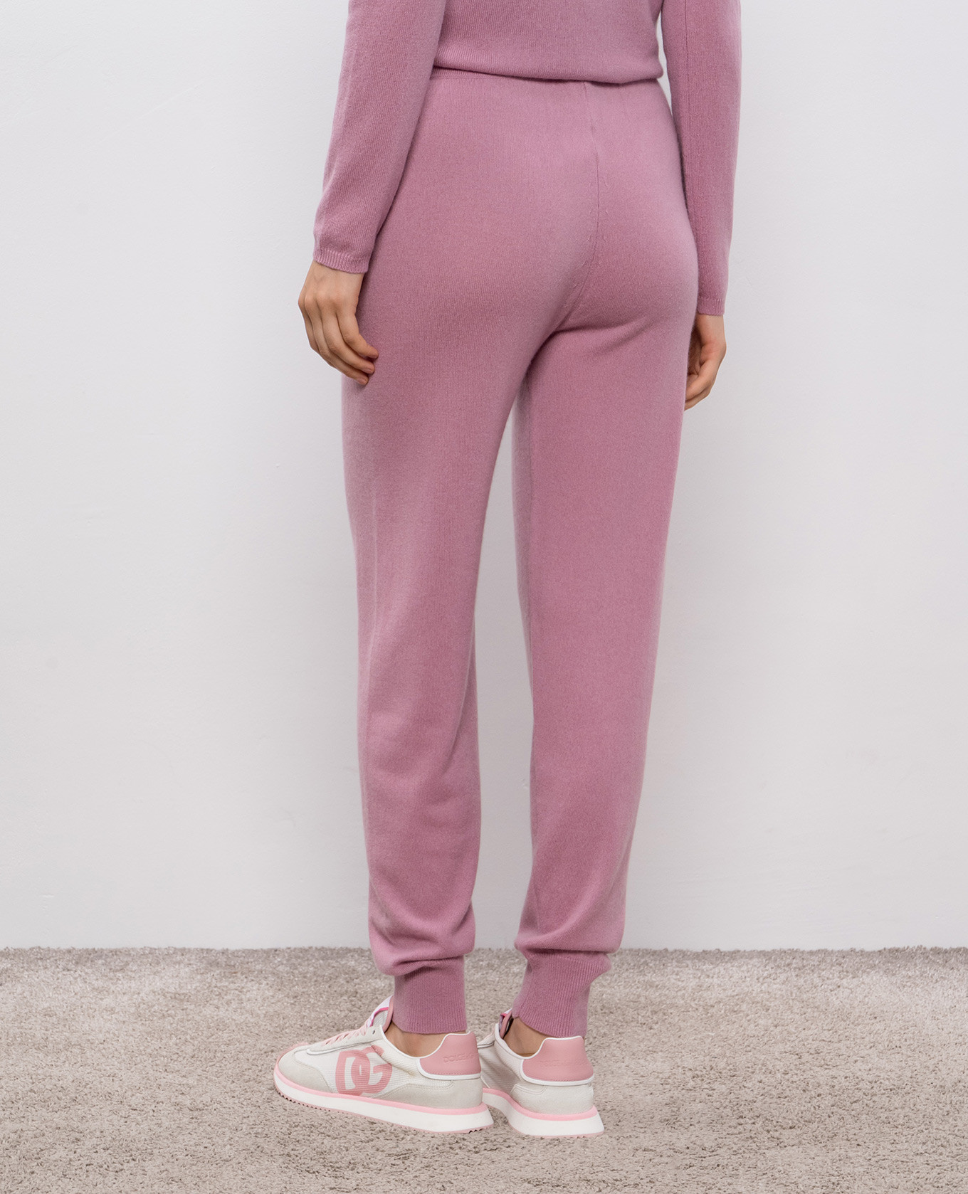 Pink cashmere sweatpants Allude 4