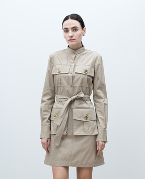 Givenchy Beige mini shirt dress BW22A915VK