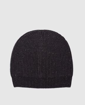 Peserico Gray hat with wool and lurex S36148F0709095