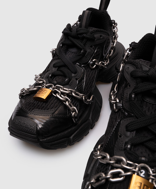 Balenciaga - Black 3Xl Chain Sneakers 825622W3XPL - shop with