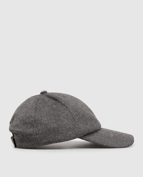 Sease Gray cashmere cap AC032TN194