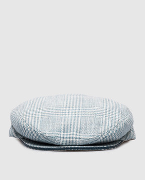 Stefano Ricci Green checked wool and silk cap MCV51NB100LP65HA