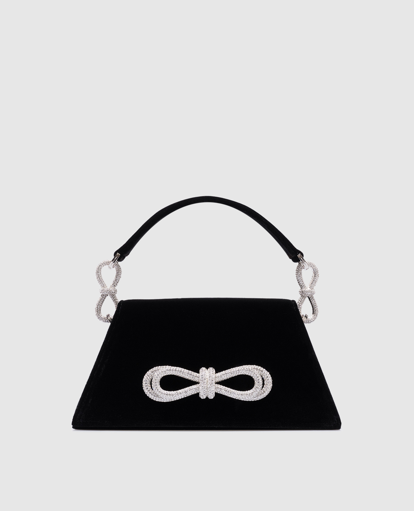 

Samantha black velor bag with crystals Mach&Mach