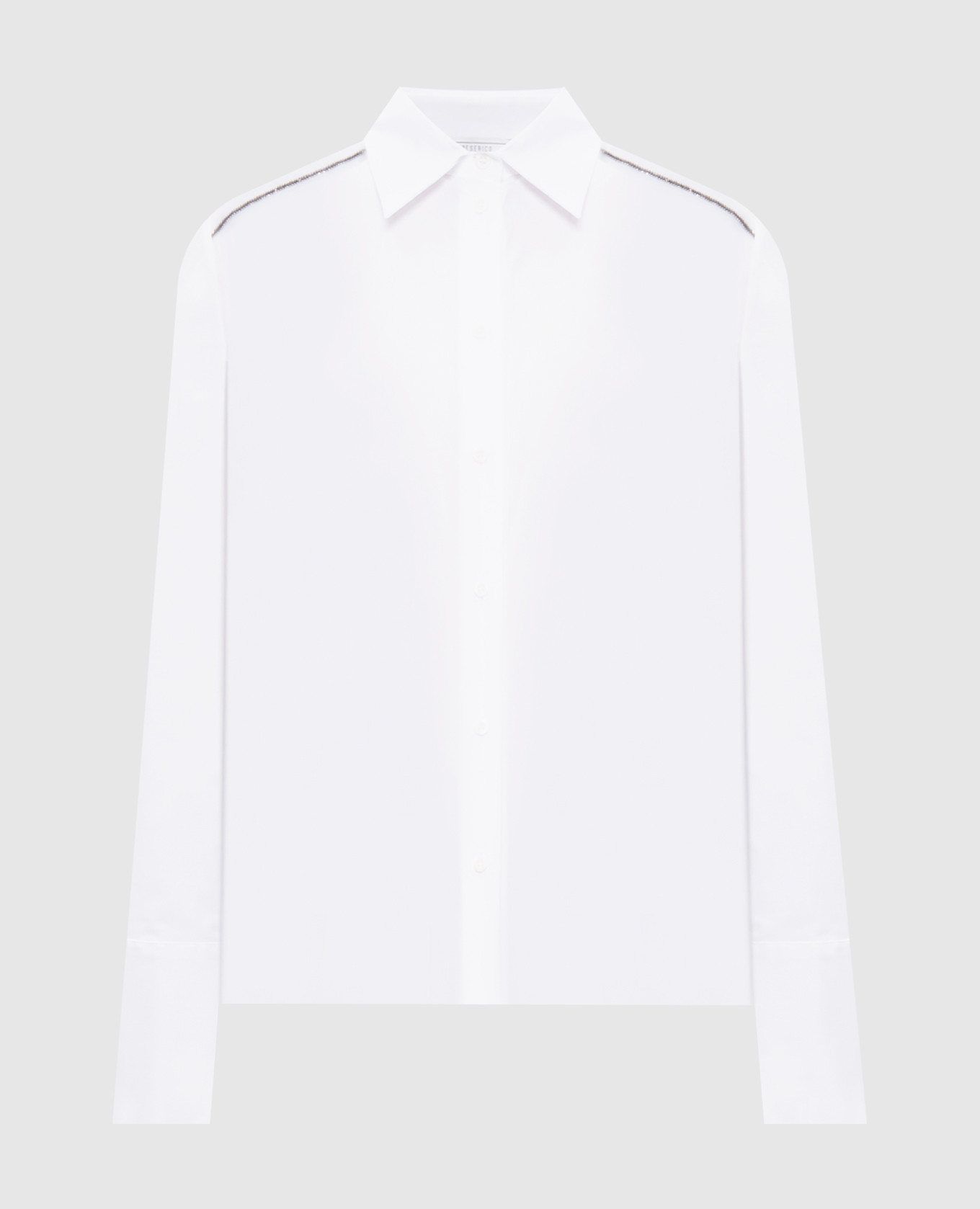 White shirt with a monil chain Peserico