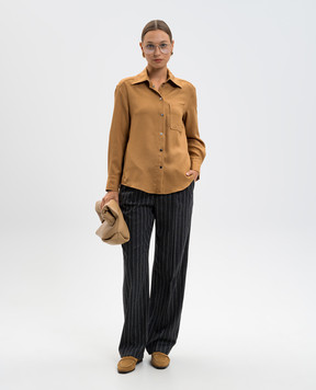 Max & Co Brown AMAZING shirt with wool AMAZING
