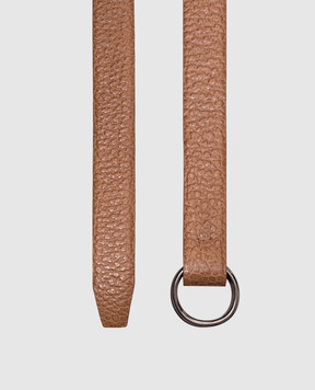 Brunello Cucinelli Brown leather belt M0GRAC338