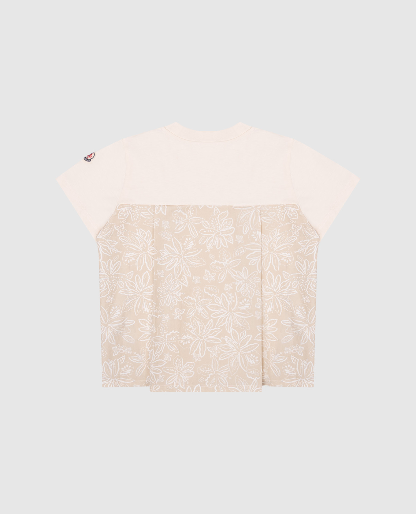 

Children's beige T-shirt with floral print Moncler ENFANT