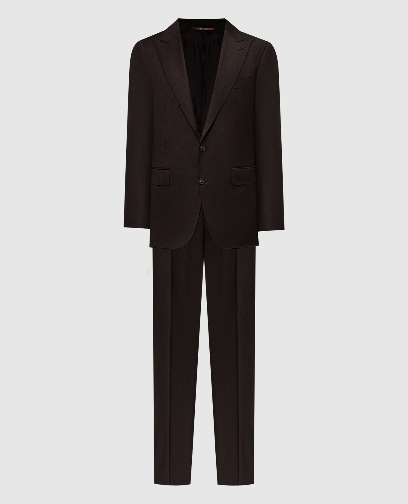Brown wool suit Canali