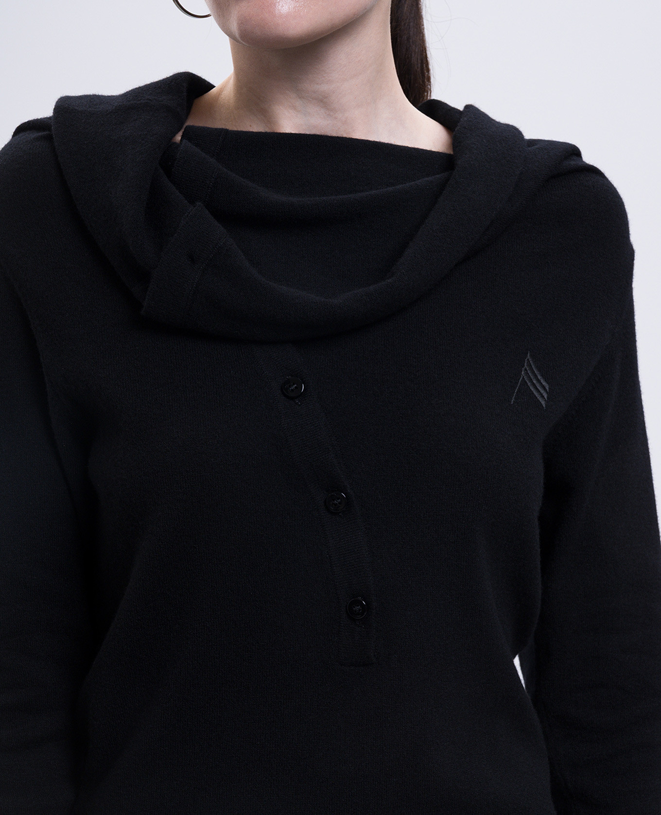 Black wool and cashmere dress The Attico 5