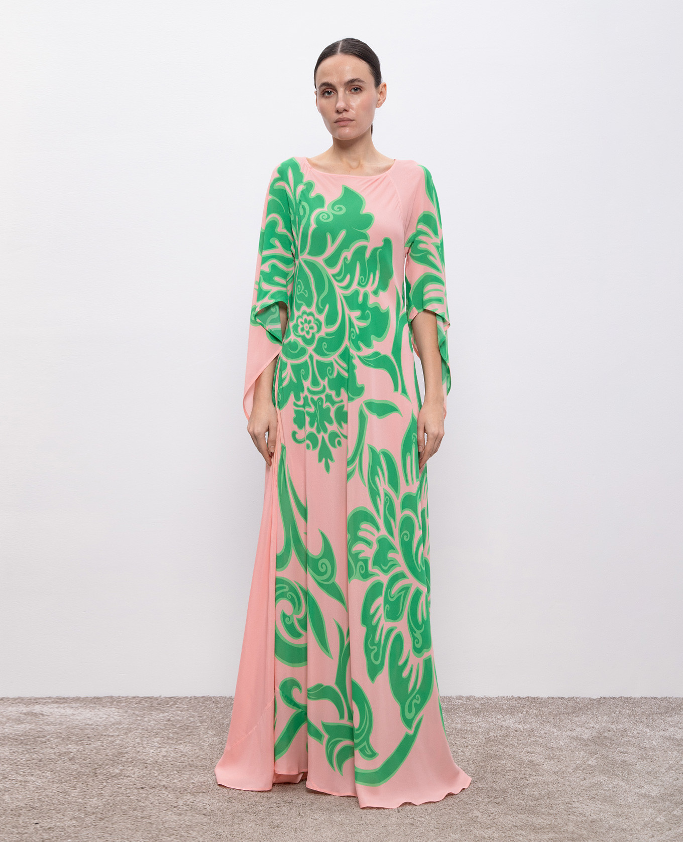 

Pink floral print maxi dress Etro
