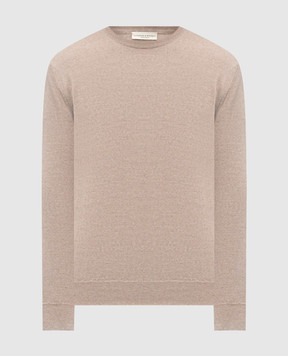 Cashmere&Whiskey Beige merino wool jumper 92392