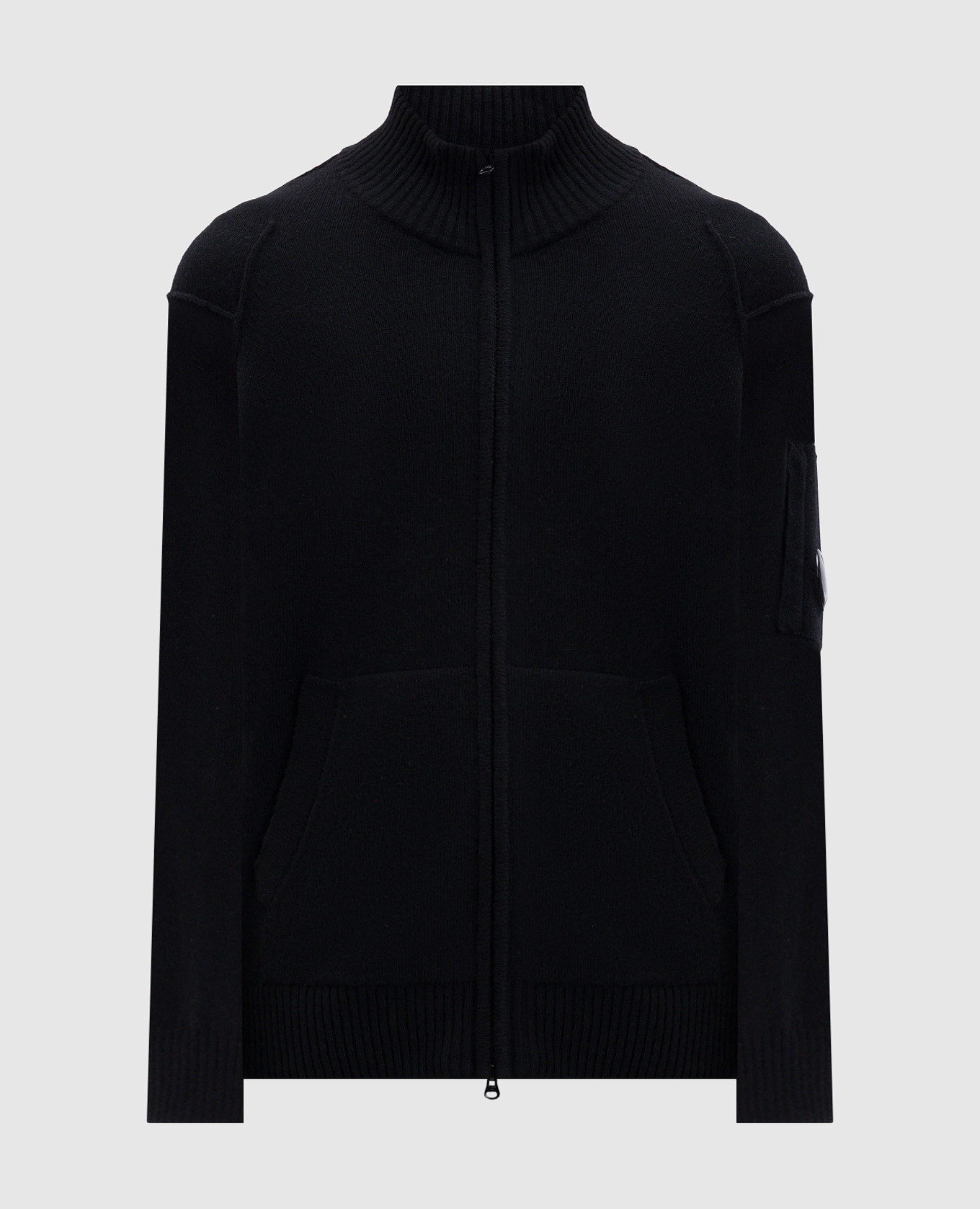 Black cardigan with wool C.P. Company