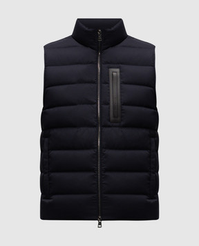 Moncler Giaf blue puffer vest J20911A000345971P