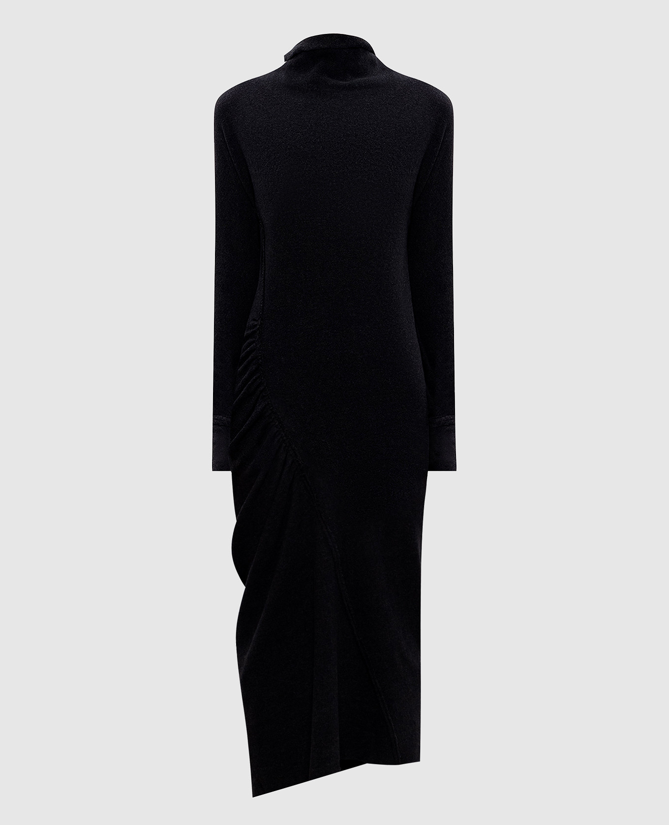 Gray dress with drapery Marc Le Bihan