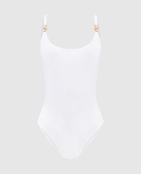 Versace White swimsuit with logo emblem 10086231A02262
