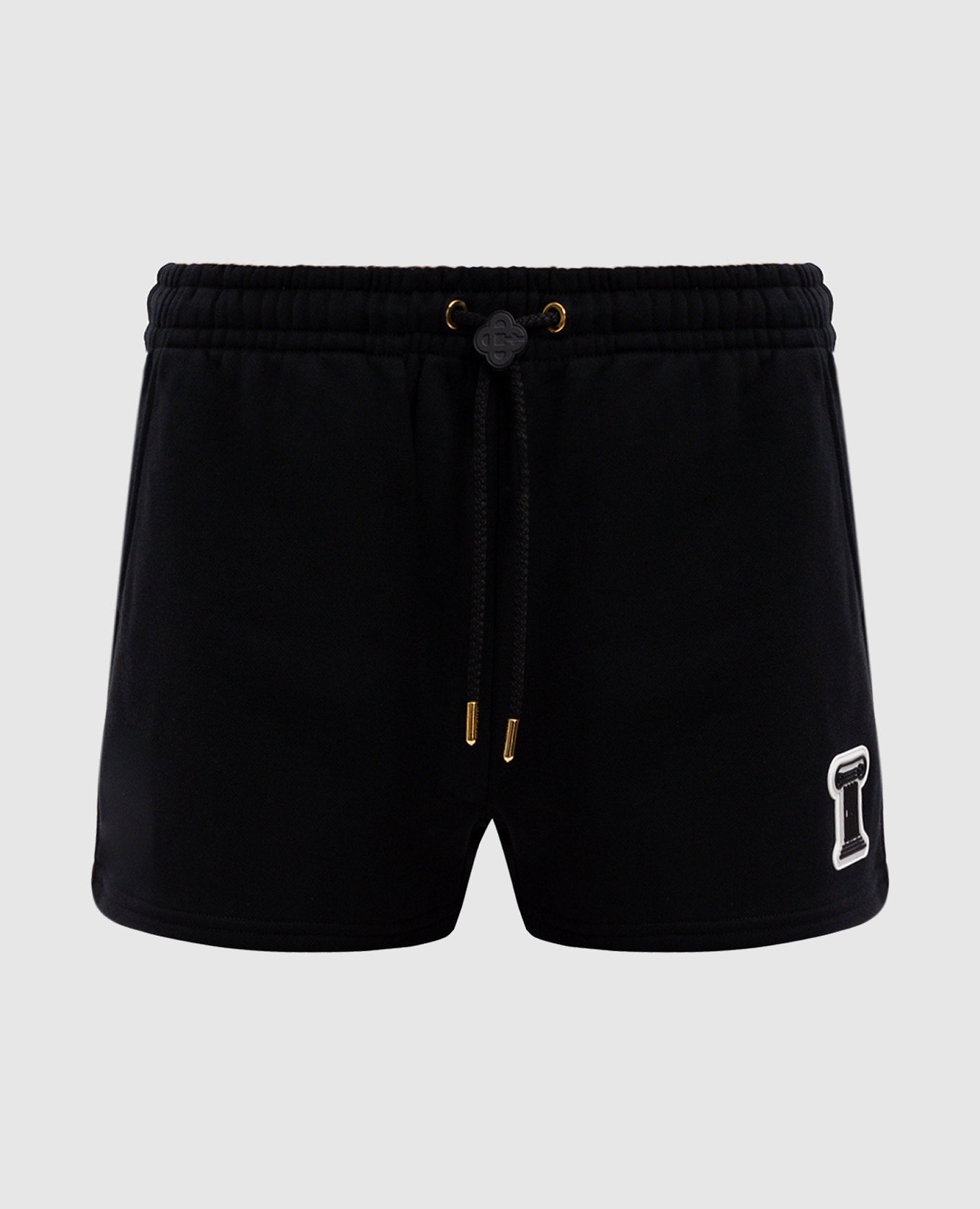 Casablanca Black shorts with Column patch