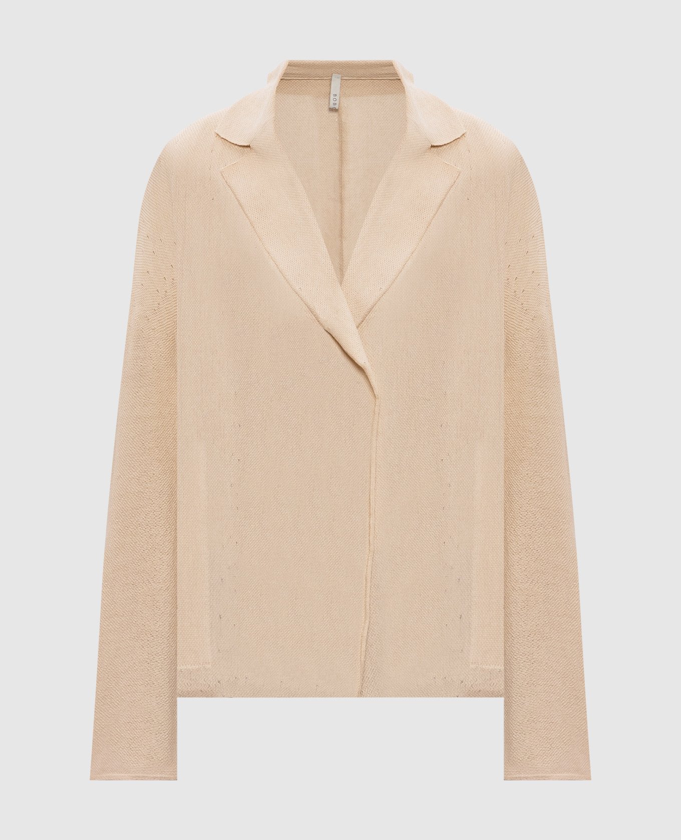 

Beige silk and linen jacket BOBOUTIC