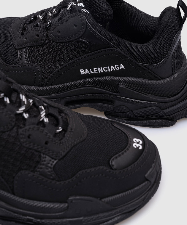 Shoes Balenciaga Femme Triple S Noir S Blanche Basquette