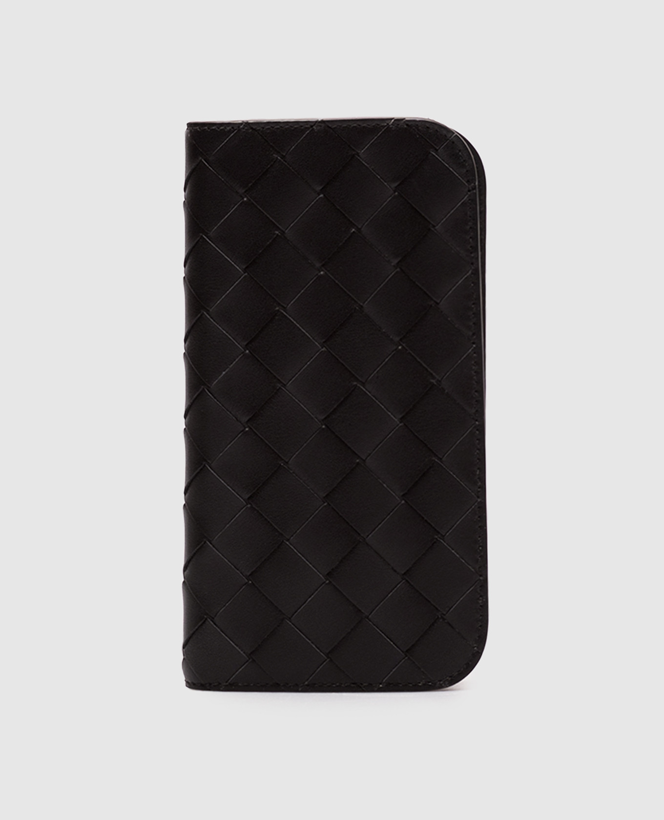 

Black Intrecciato Leather Case Iphone 16 Pro Foglio Bottega Veneta