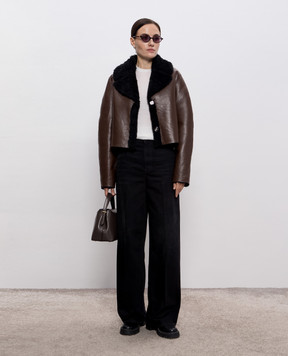 Babe Pay Pls Brown double-sided sheepskin coat 2540MACHER