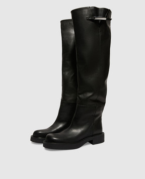 Max & Co Gigi black leather boots GIGI