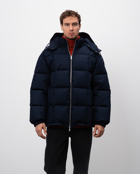 A.P.C Blue Kyle jacket with logo embroidery COHDDM30199