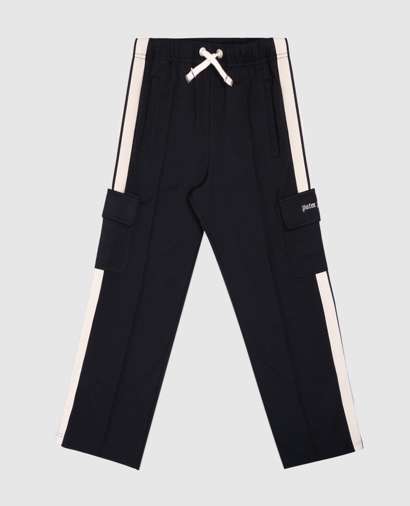 

Children's black striped sweatpants Palm Angels