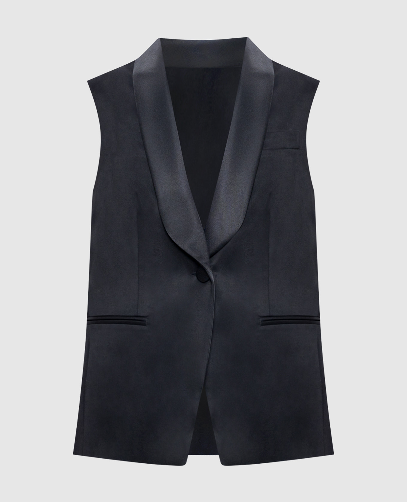 

Black vest with wool Peserico