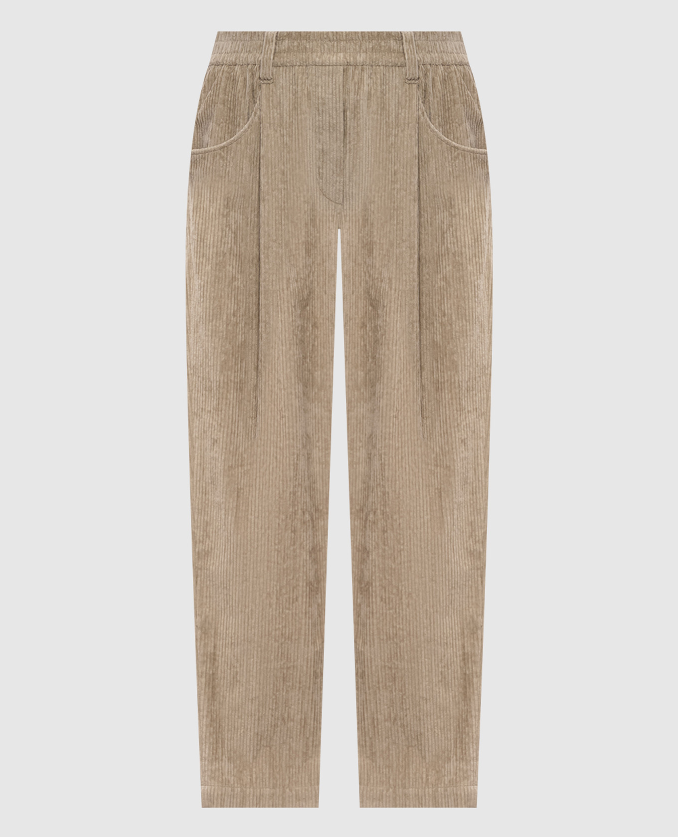 Beige corduroy pants Brunello Cucinelli