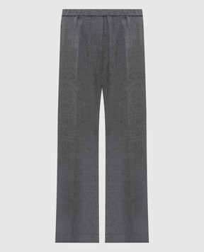 Toteme Gray pants with a bow 254WRB0370FB0016