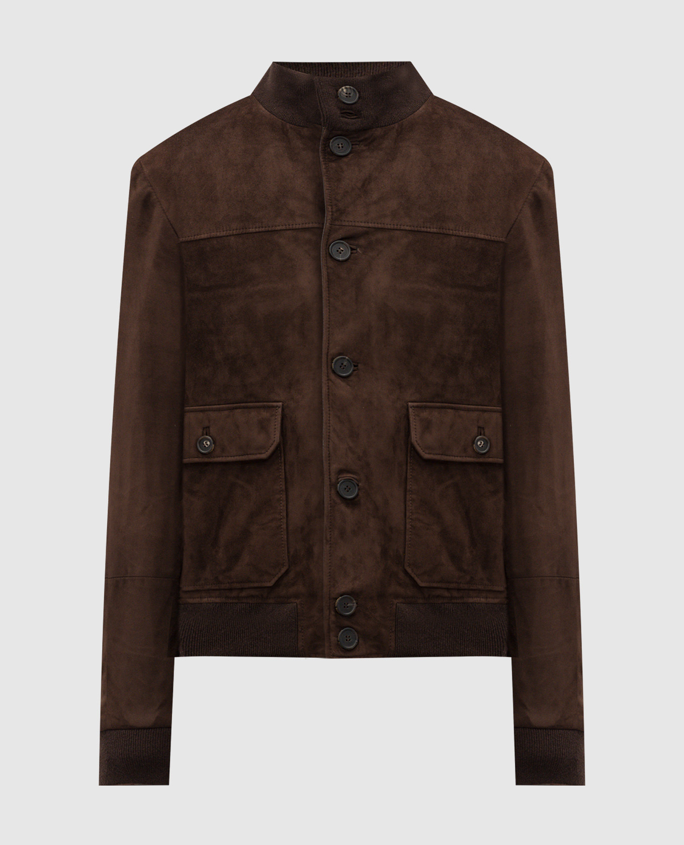 Brown suede jacket stefano ricci