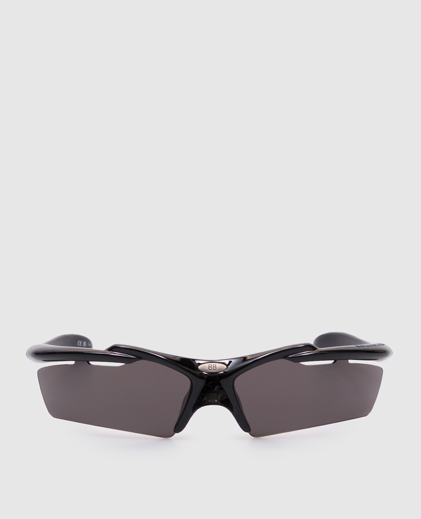 Black Turbo Rectangle Sunglasses Balenciaga