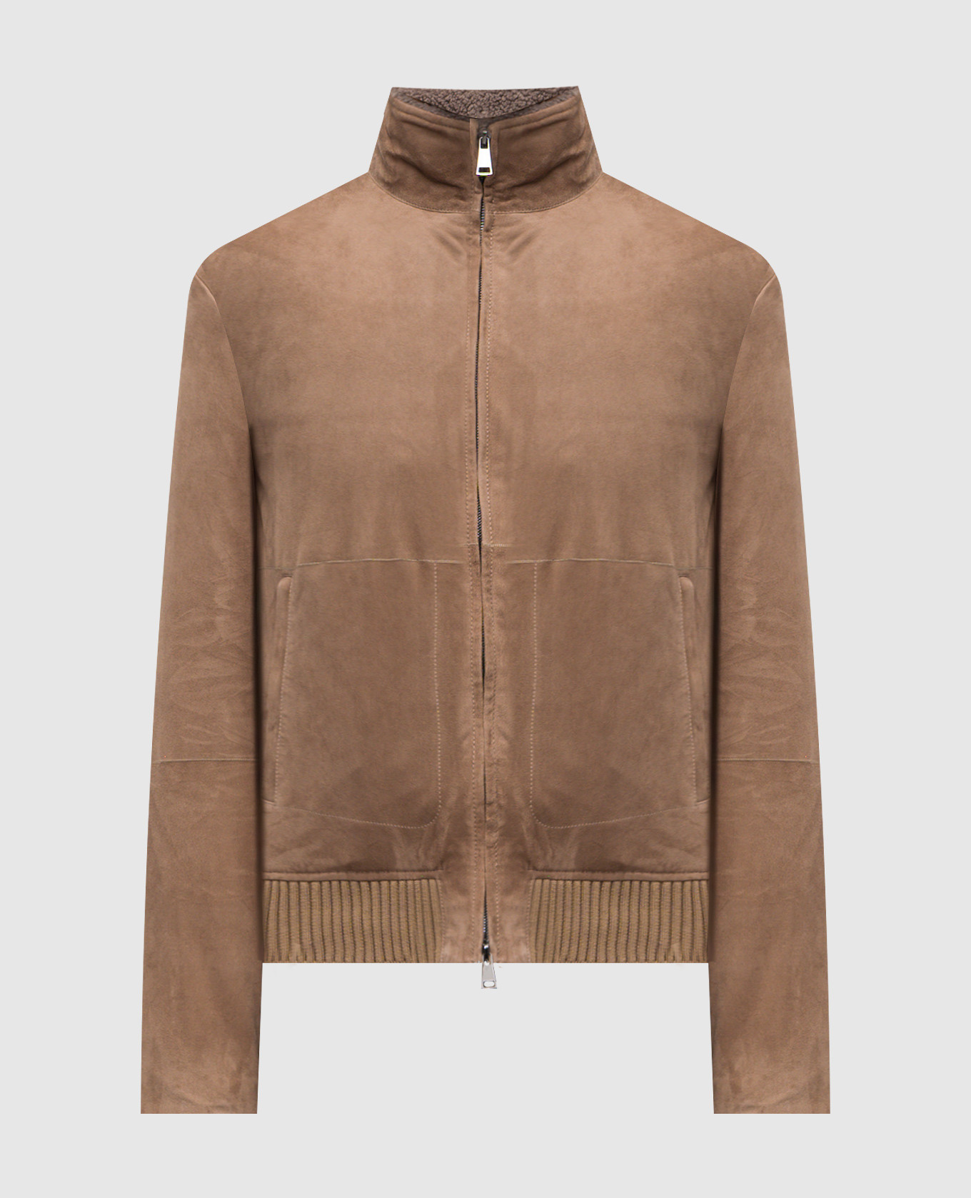 Brown suede jacket