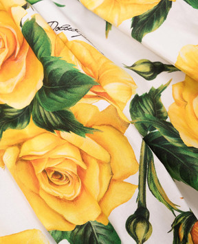 Dolce&Gabbana Children's white top in Rose print L55S88HS5QR56