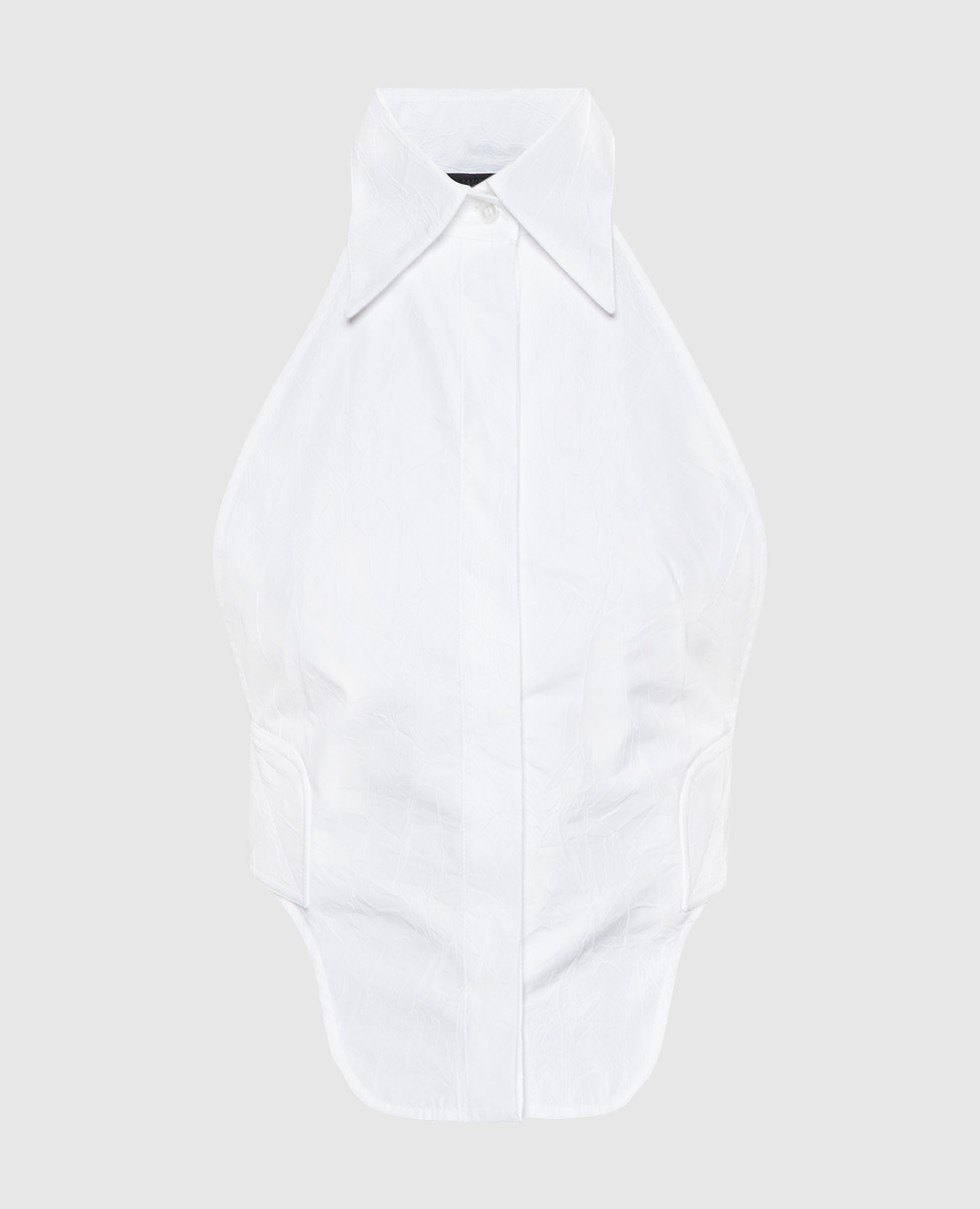 

CUTE white top with a reaper effect SSHEENA, Белый