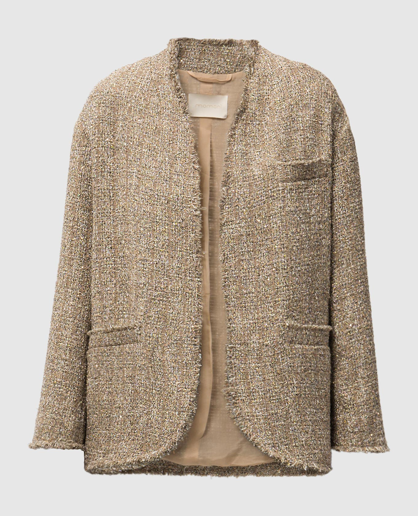

IPANEMA tweed jacket with sequins and lurex Momoni, Beige
