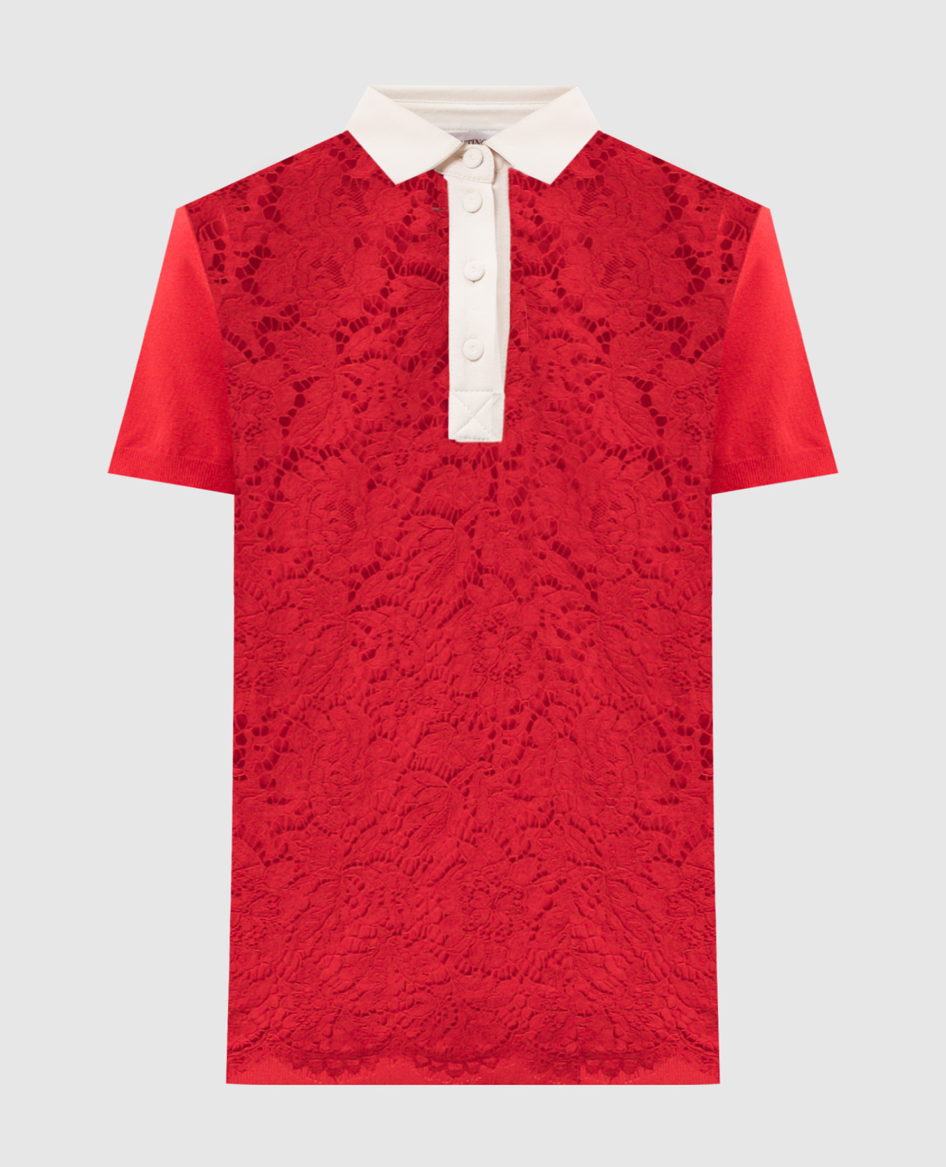 

Red blouse with lace Valentino