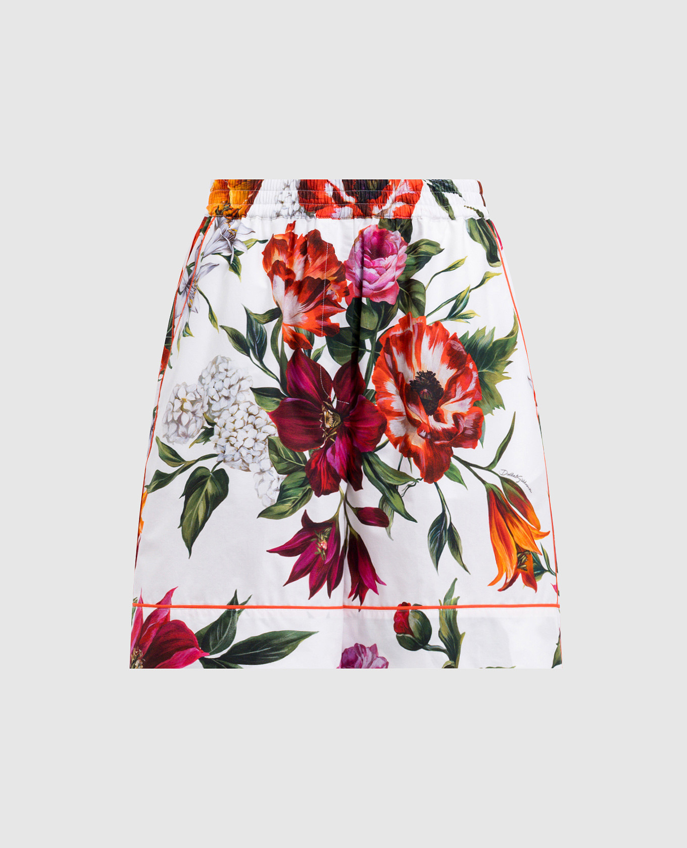 White printed shorts Dolce&Gabbana